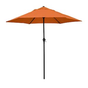 9 ft. Steel Market Push Tilt Patio Umbrella in Polyester Tuscan
