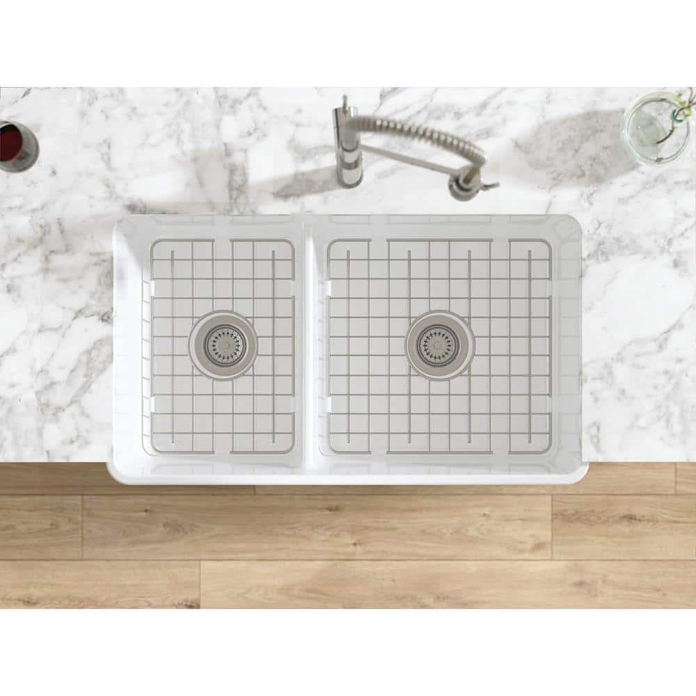 Large Stainless Steel Sink Grid with Bumpers