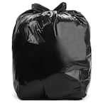 Aluf Plastics 33 Gal. 1.25 mil (eq) Black Garbage Bags - 33 in. x 39 in. - Pack of 100 - For Construction and Commercial