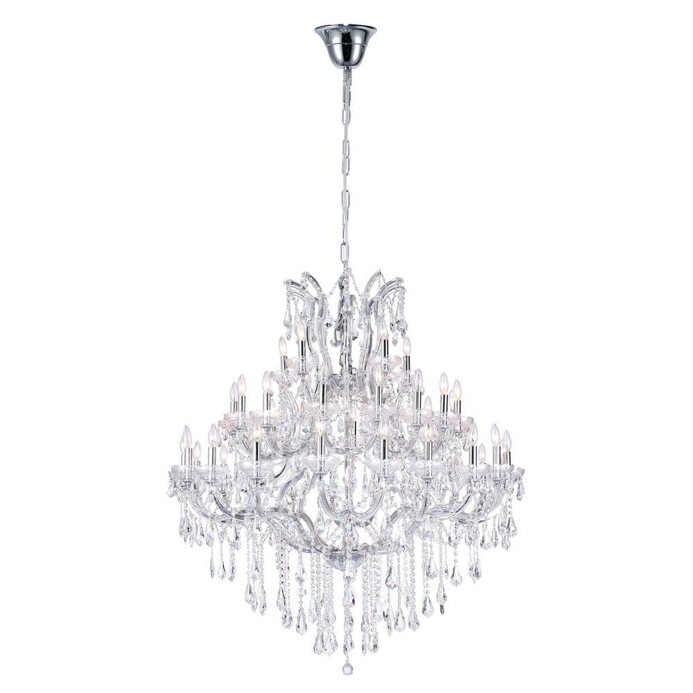 CWI Lighting Maria Theresa 41 Light Up Chandelier With Chrome