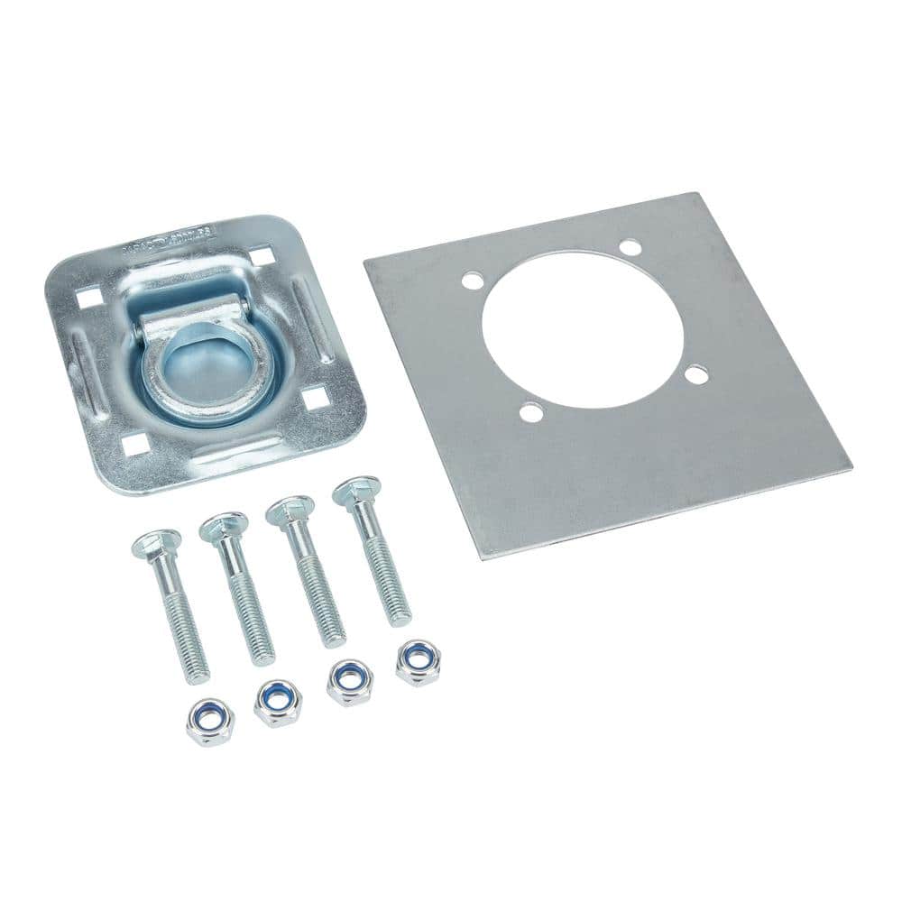 Heavy-Duty Bolt On Recessed Mount D-Ring with Back Plate 3/8 in. Dia, 4 -1/2 in. x 5 in. 6,000 lbs. (1-Pack) price history on PriceWatchPro