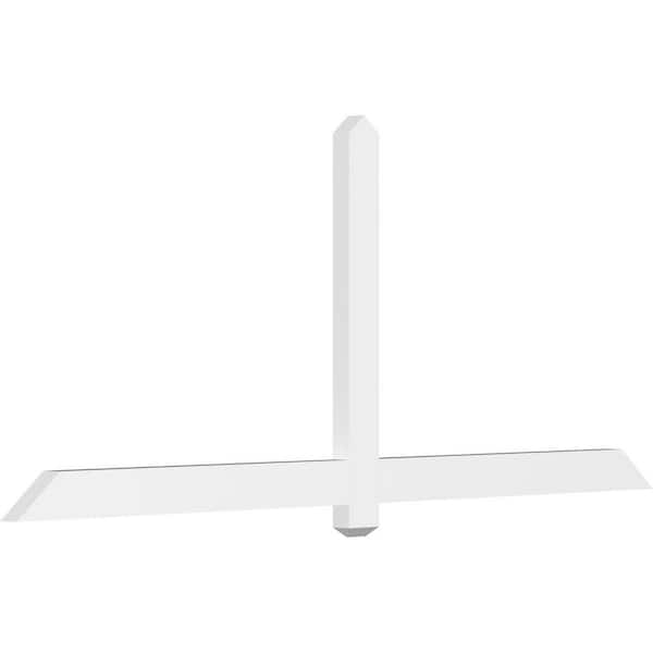 Ekena Millwork Eugene 84 in. W x 35 in. H x 2 in. D Signature Polyurethane Bracket