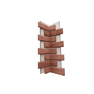 22.5 in. x 7 in. Classic Brick Veneer Siding Inside Corner Panel