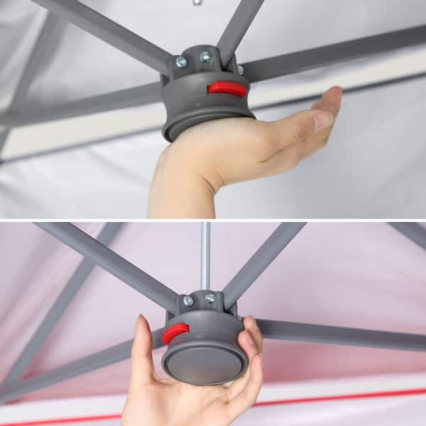 Everbilt - 10 ft. x 10 ft. Grey Instant Canopy Pop Up Tent