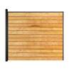 Slipfence 6 ft. x 6 ft. Horizontal Aluminum Fence Panel Including one 9 ft. Post, ready to add 13 units of 5/4 in. deck boards SF2-HWPK6