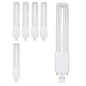13-Watt Equivalent PL Twin Tube CFLNI Bi-Pin Plug-In GX23 Base CFL Replacement LED Light Bulb, True White 3500K (6-Pack)