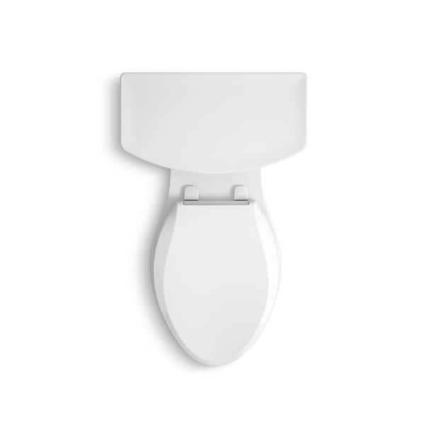 KOHLER Cachet Antimicrobial Round Closed Front Toilet Seat in Wh service