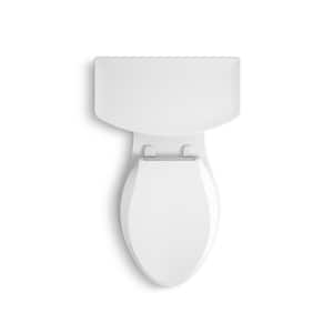 Cachet Elongated Antimicrobial, Soft Close Front Toilet Seat in White
