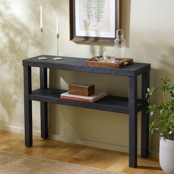 Magic 8 Table SAFAVIEH Apis 42 in. Navy Rectangle Wood Console Table CNS6607C - The ...