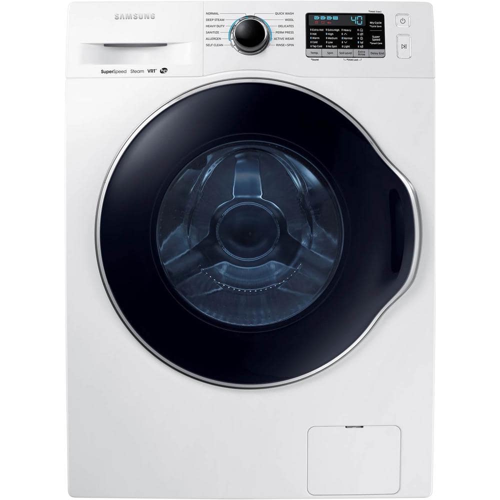 Samsung 2.2 cu. Slim High-Efficiency Front Load Washer with Steam in White