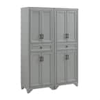 CROSLEY FURNITURE Tara Distressed Gray Pantry Set (2-Piece) KF33005GY ...