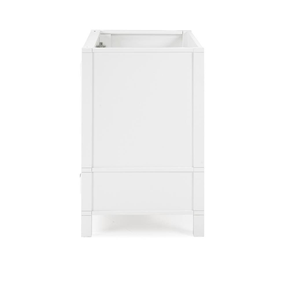 Williamsburg 36" White Pine Vanity Cabinet with Nickel Hardware