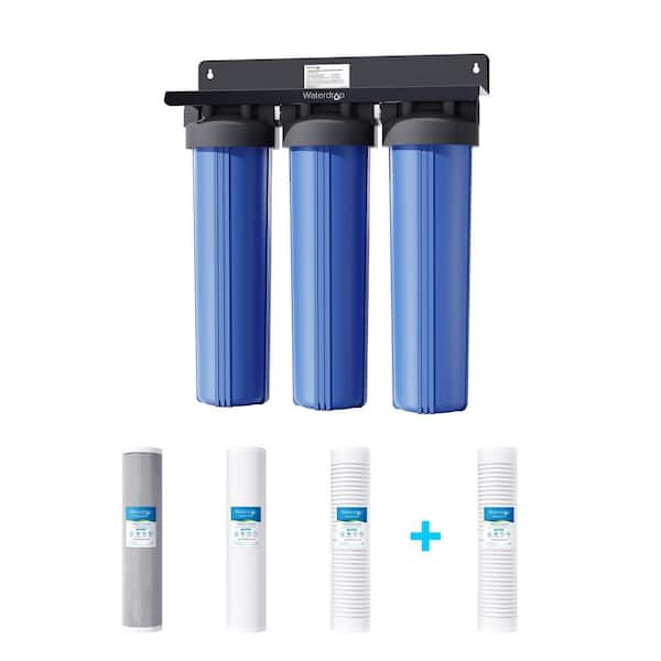 Waterdrop B-WD-WHF3T-PGSET Whole House Water Filter System, With Carbon ...