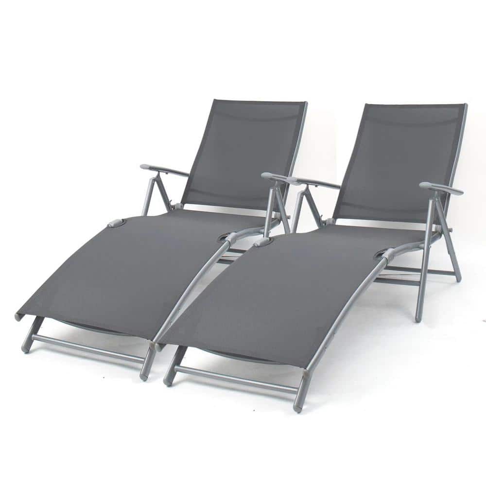 Reviews for Foredawn 2Piece Metal Folding Outdoor Chaise Lounge Chair