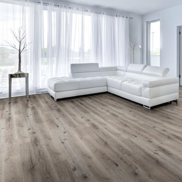 7 Beige White Ash LVT Flooring | Extremely Hard 100% Waterproof WPC Tiles  LP41