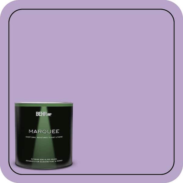 BEHR MARQUEE 1 qt. #650B-4 Violet Fields Semi-Gloss Enamel Exterior Paint & Primer
