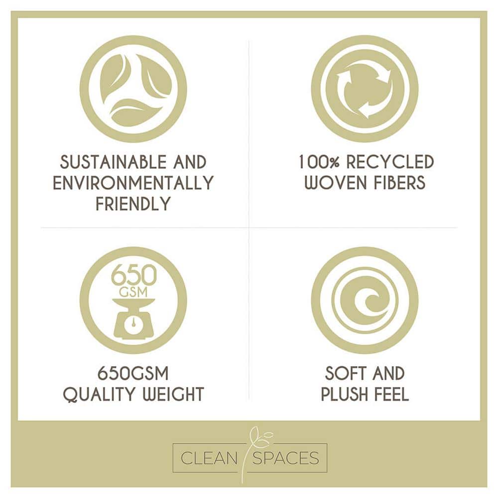 Nurture Green Cotton and Polyester Antimicrobial Bath Towel Set