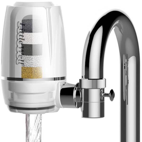 ISPRING LittleWell Faucet Mount Water Filter with Multi-Layer Filtration