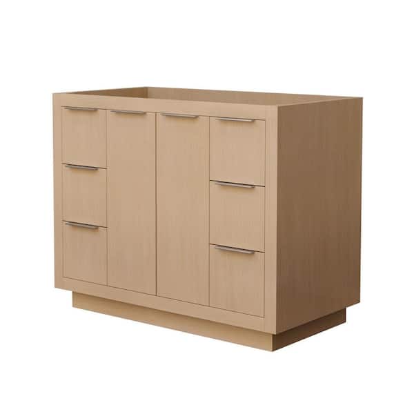 Maroni 41.25 in. W x 21.75 in. D Single Bath Vanity Cabinet Only in Light Straw