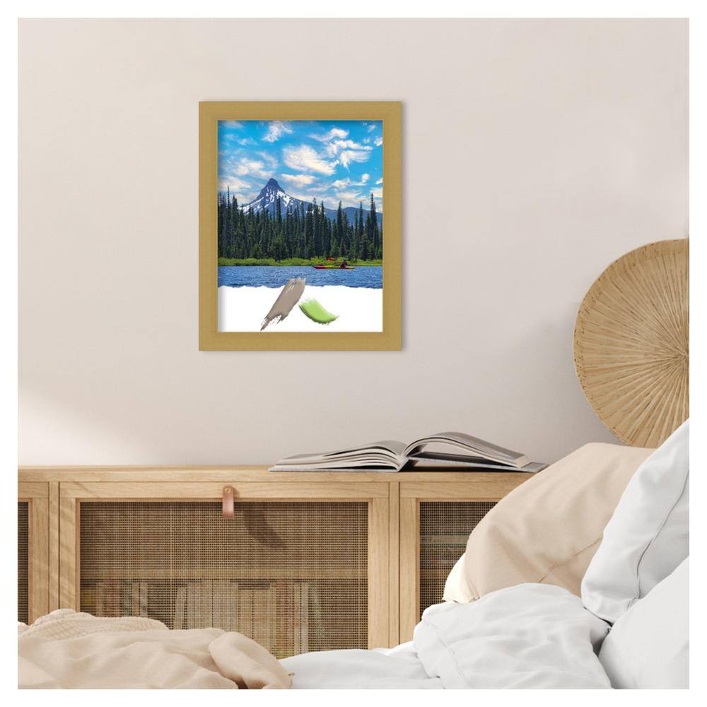 Grace Brushed Gold Narrow Polystyrene Wall Picture Frame