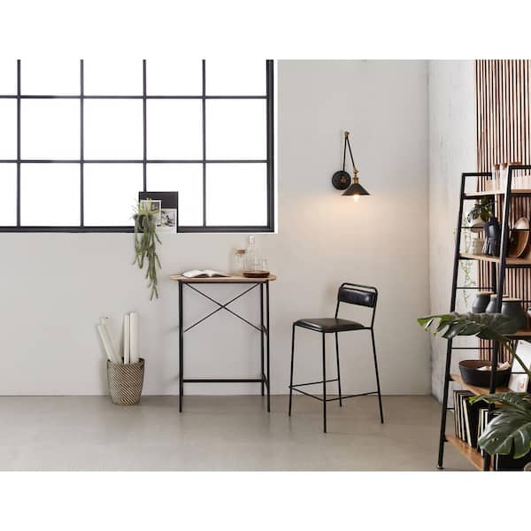 Andmakers Querencia 31 In Beige Rectangle Particle Board Top Bar Console Table With Metal Frame Seat 1 Ml Qr 044w08 The Home Depot Andmakers Querencia 31 In Beige, Kitchen Console Table With Seating