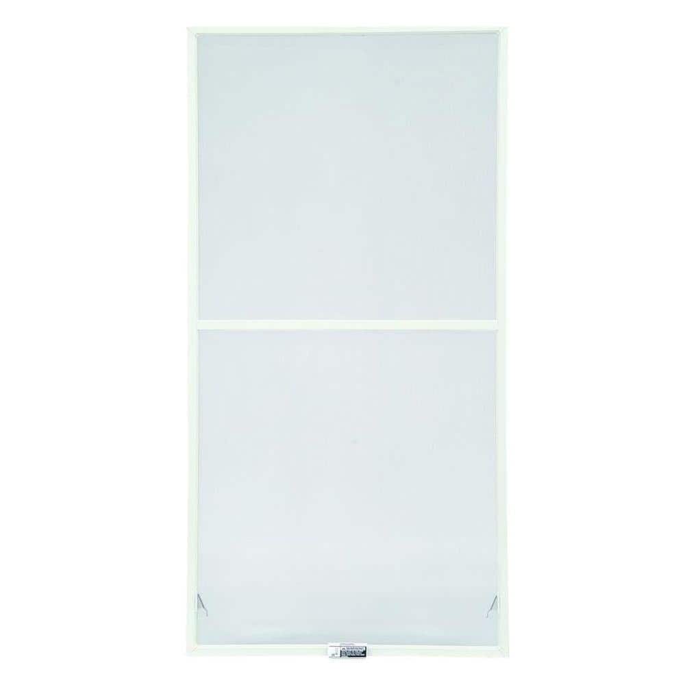 43-7/8 in. x 38-27/32 in. 200 and 400 Series White Aluminum Double-Hung Win