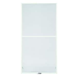 43-7/8 in. x 38-27/32 in. 200 and 400 Series White Aluminum Double-Hung Window Screen