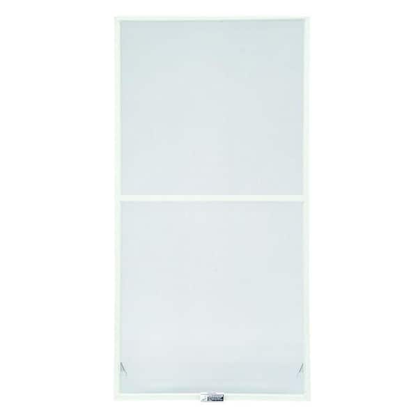 43-7/8 in. x 38-27/32 in. 200 and 400 Series White Aluminum Double-Hung Window Screen