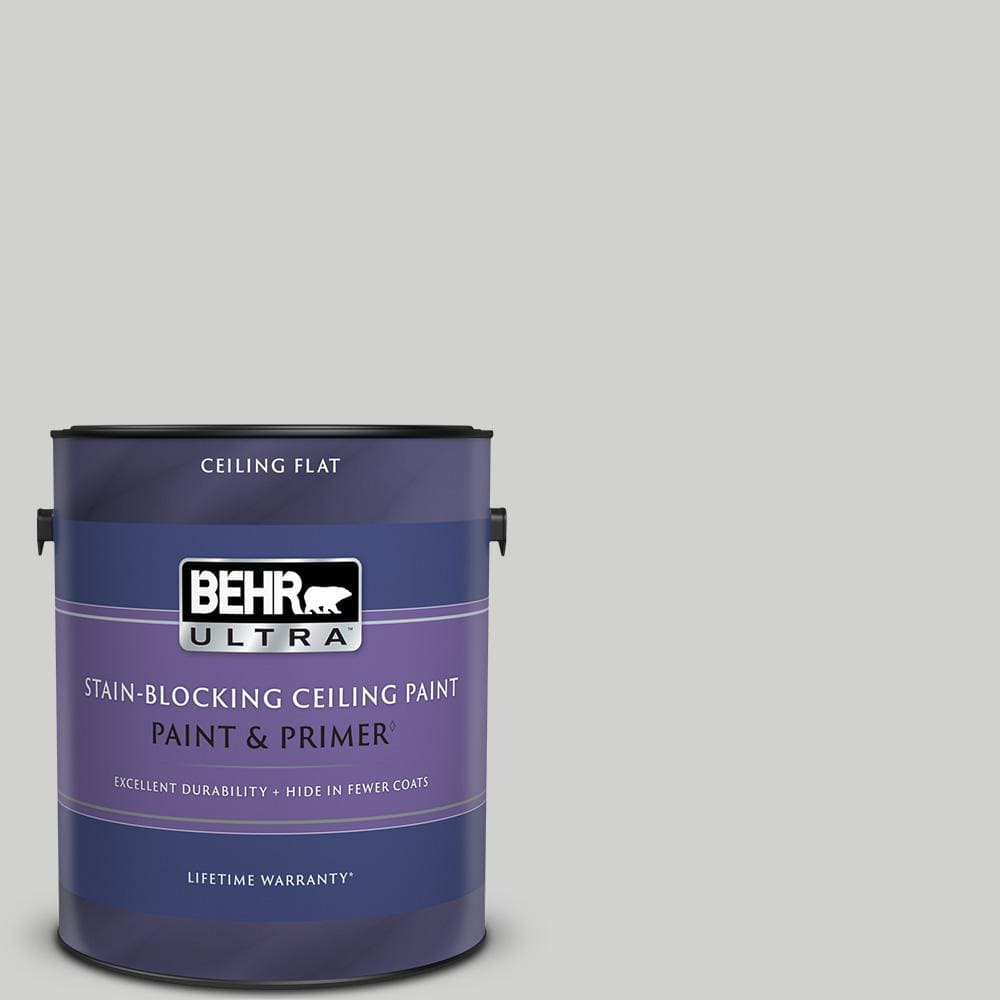 BEHR ULTRA 1 gal. #PPU26-15 Halation Ceiling Flat Interior Paint and ...