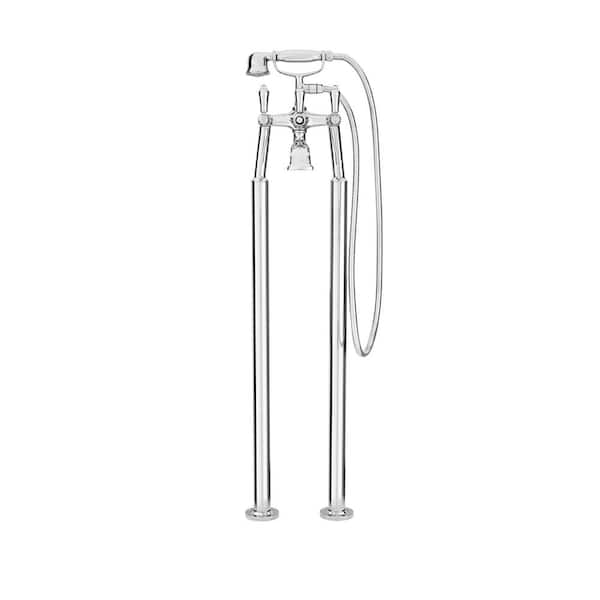 Pfister Traditional 3-Handle Freestanding Roman Tub Faucet Trim Kit in Polished Chrome with Handshower (Valve Included)