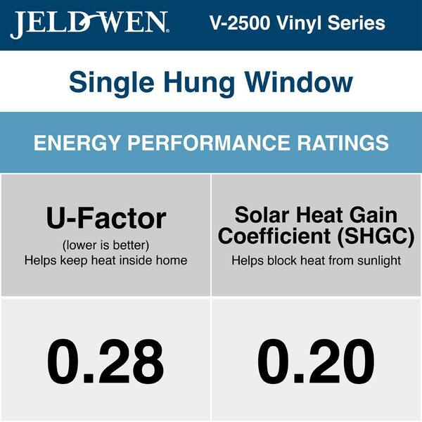 28 in. x 54 in. V4500 Single Hung Vinyl Window With Desert Sand Exterior