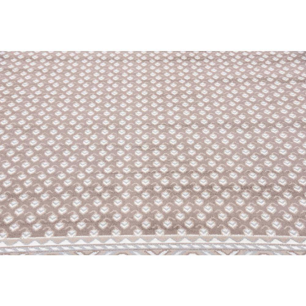 Braided Brown Synthetic 9' x 12' Easy-Care Rectangular Rug