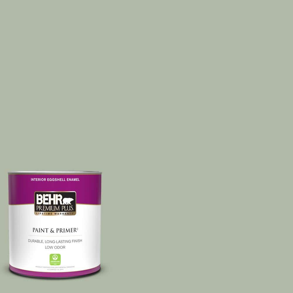 BEHR PREMIUM PLUS 1 qt. N3903 Jojoba Eggshell Enamel Low Odor