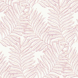 Pink Finnley Inked Fern Wallpaper Border Sample