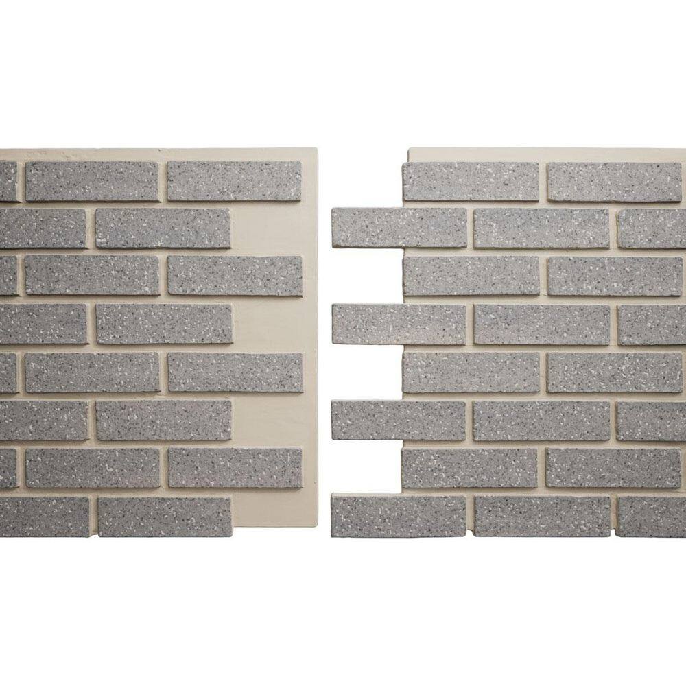 "EverStone Traditional Faux Brick Panel, 44""W x 21 3/4""H x 3/4""D, Light Gray Color" price history on PriceWatchPro