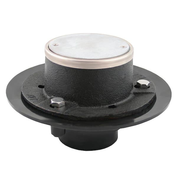 JONES STEPHENS 2 in. Non-Adjustable CO.D.e Blue Drain with Cast Iron Top and ABS Base