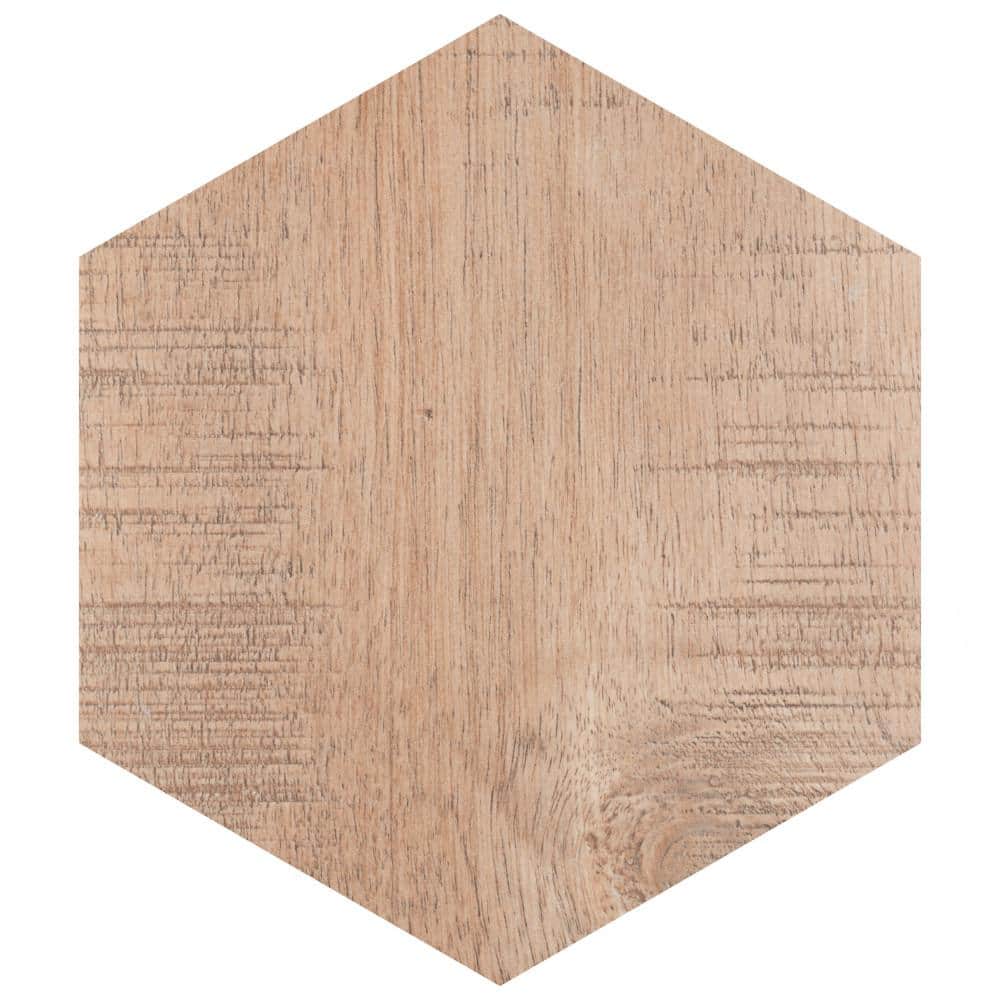 Sawnwood Hex Brown 8-5/8 in. x 9-7/8 in. Porcelain Floor and Wall Tile (11.5 sq. ft./Case) price history on PriceWatchPro