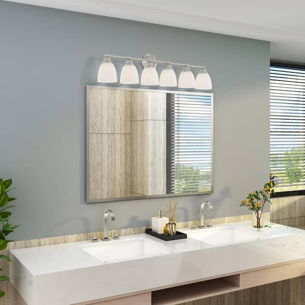 Beaumont Decor Hampton 42-in White Bathroom Vanity Cabinet (Mirror Included) Beaumont Decor Hampton 42-in White Bathroom Vanity Cabinet (Mirror Included)