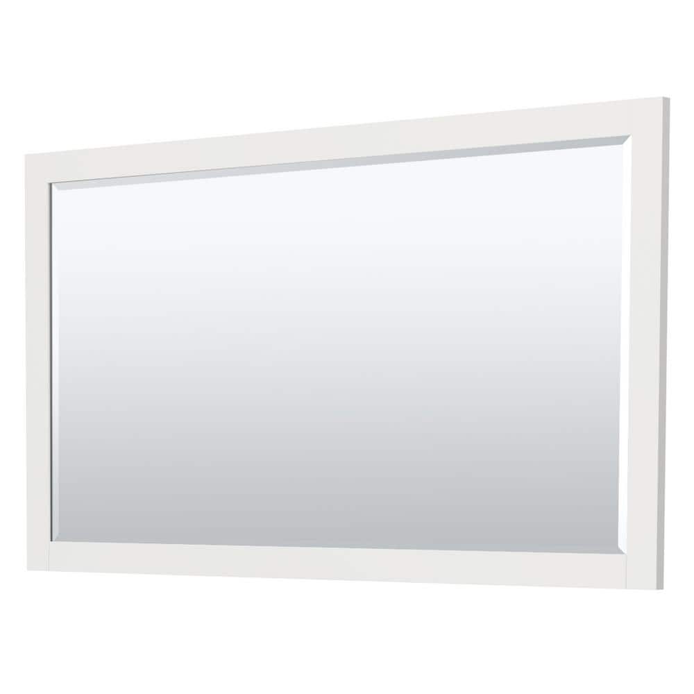 Miranda 60" White Cultured Marble Single Bathroom Vanity with Matte Black Trim