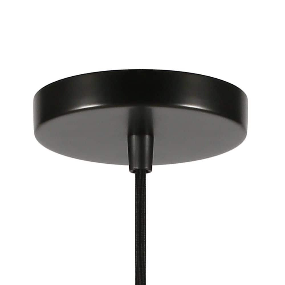 Jordyn Matte Black 16" Modern Mid-Century Pendant Light