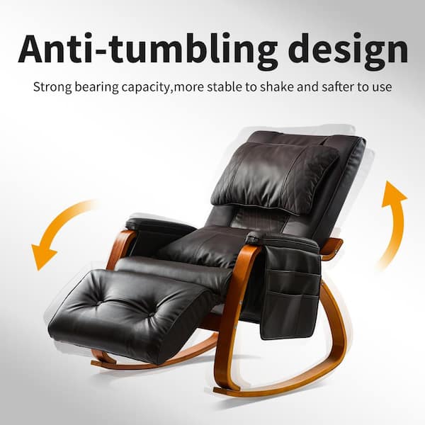 Zero Gravity Comfy Chair Leather Office Modern Rocking Chair