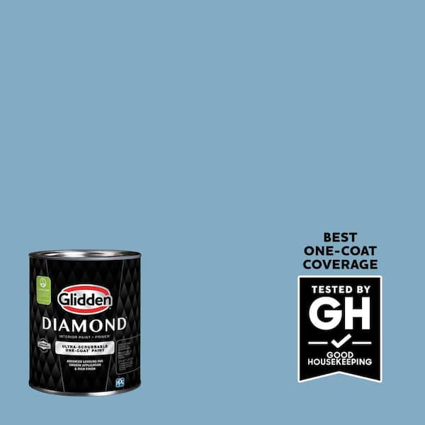 Glidden Diamond 1 qt. PPG1157-4 Arabella Eggshell Interior Paint with Primer