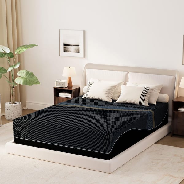Crystli Queen Size Medium Firm Gel Memory Foam 14 in. Bed-in-a-Box
