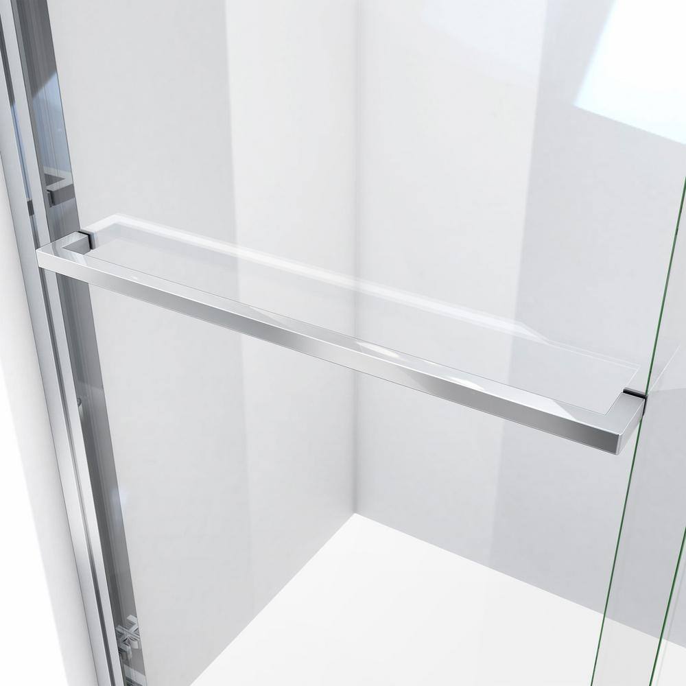 Chrome Semi-Frameless 48" x 72" Sliding Shower Door