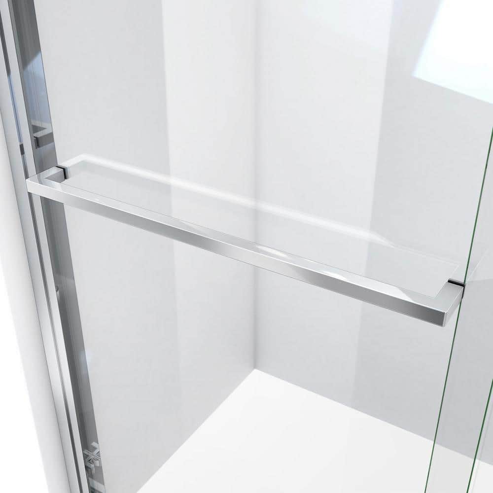 Duet Plus 56"-60" Chrome Semi-Frameless Sliding Shower Door