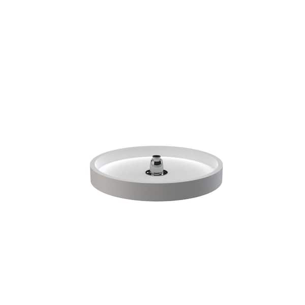 Rev-A-Shelf 16 in White Polymer Full Circle Lazy Susan with Bottom mount