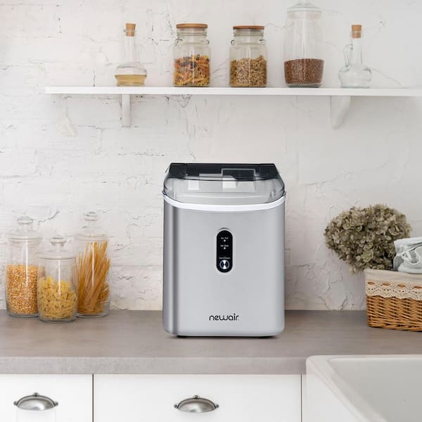 44lb. Nugget Countertop Ice Maker with Self-Cleaning Function, Refillable  Water Tank, Perfect for Kitchens, Offices, Home Coffee - AliExpress