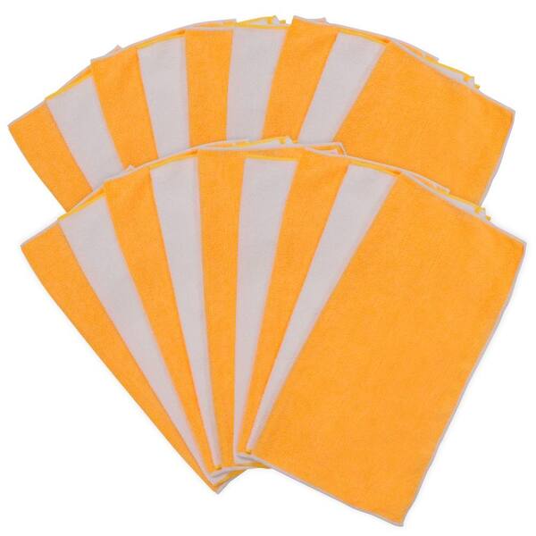HDX 18 in. x 18 in. Multi-Purpose Microfiber Cloth (18-Pack)
