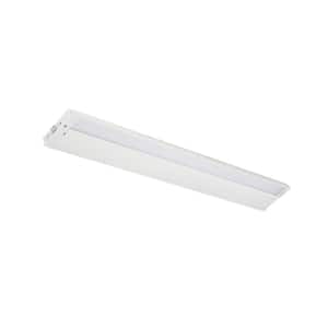 4U Series 30 in. 2700K LED Textured White Under Cabinet Light with Frosted Diffuser