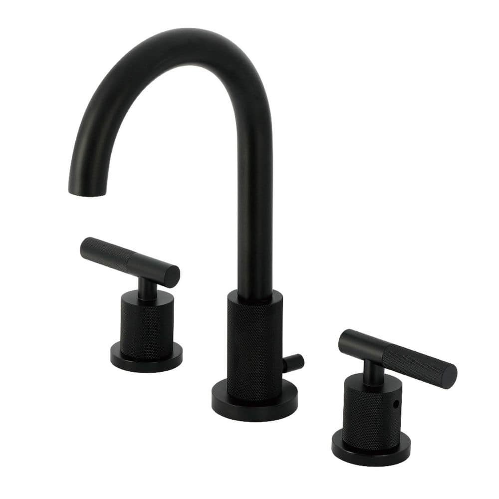 Convergent Deck Mount 2-Handle 8 in. Widespread Bathroom Sink Faucet with Pop-Up Drain in Matte Black price history on PriceWatchPro